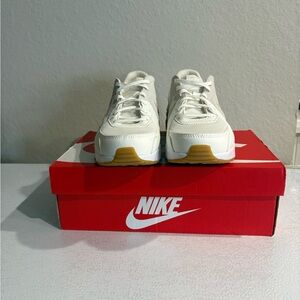 Nike Cream Sneakers with Gold Details